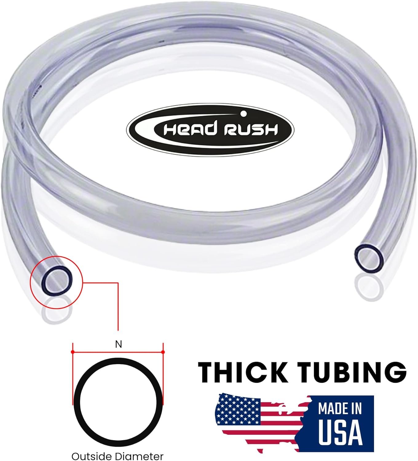 Head Rush Double Header 2 x 22" w/Shut Off Valves Asst. Styles Party Series