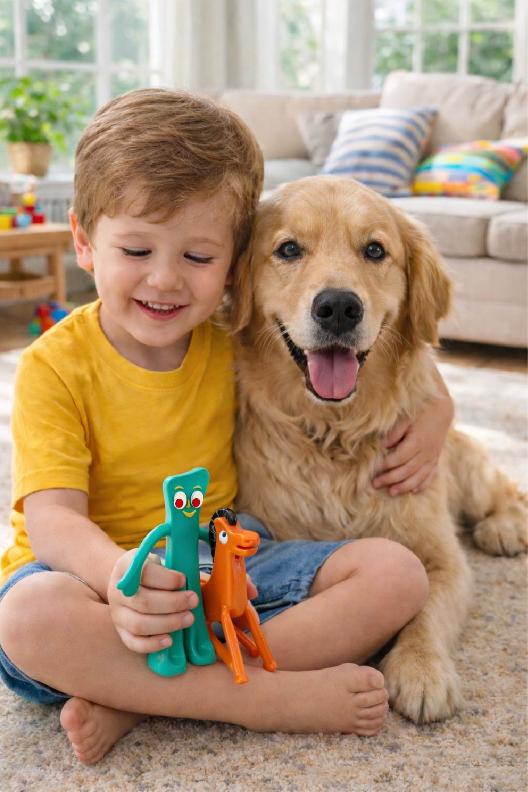 Bendable Gumby & Pokey Figures 2 Pack Large 6"