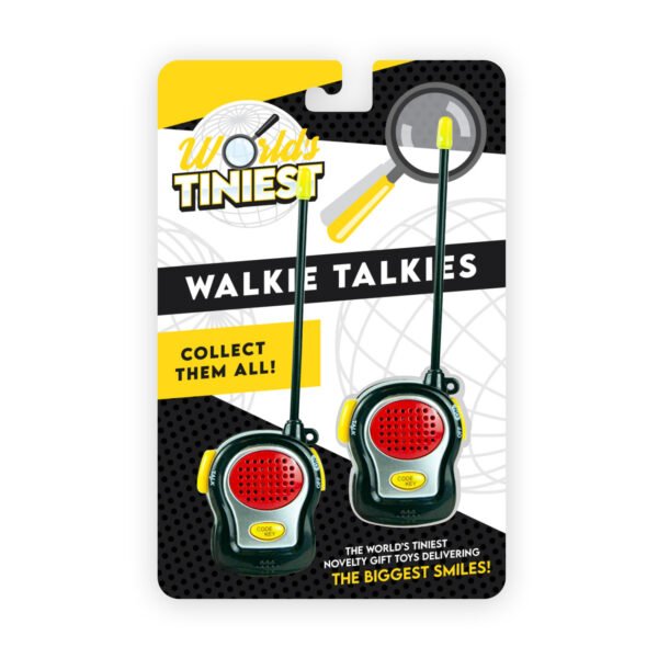 World's Tiniest Smallest Walkie Talkies Carded - Battery Operated