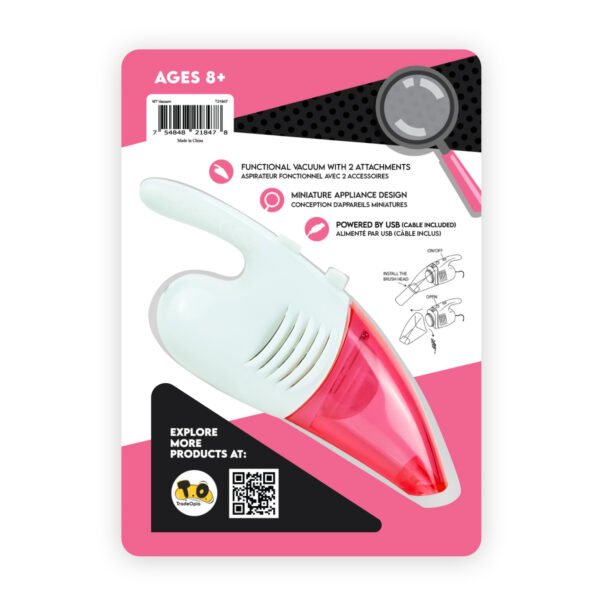 World's Tiniest Smallest Hand Held Vacuum Carded - USB Corded