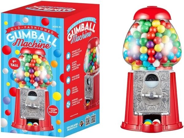 Gumball Dispenser Machine Metal 9”