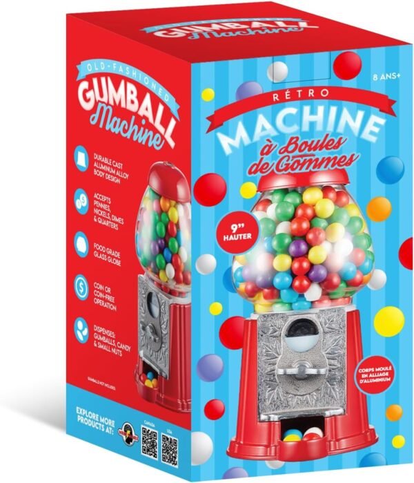 Gumball Dispenser Machine Metal 9”