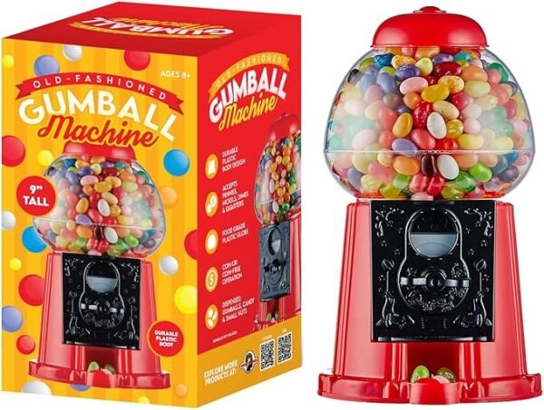 Gumball Dispenser Machine Plastic 9”