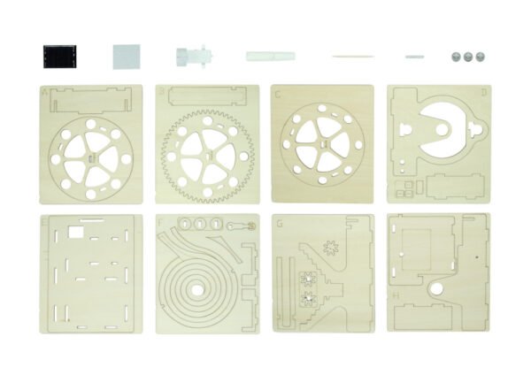 Wooden Spiral Marble Run Construction Set 28pc.