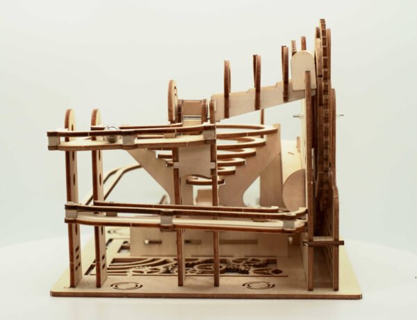 Wooden Vortex Marble Run  Construction Set 109pc.