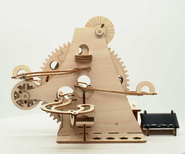 Wooden Coaster Marble Run  Construction Set 63pc.