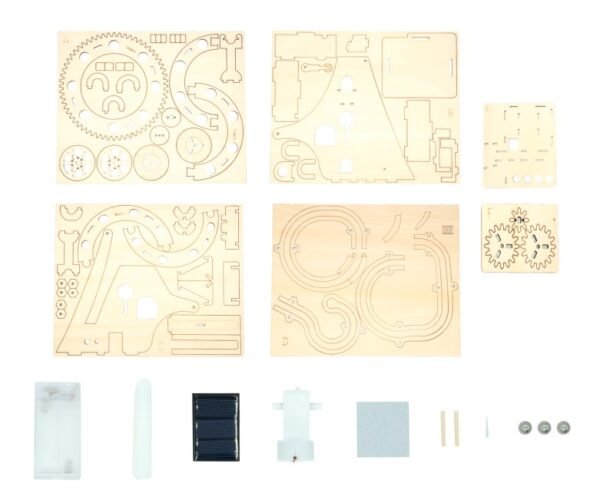 Wooden Coaster Marble Run  Construction Set 63pc.
