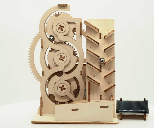 Wooden Zig Zag Marble Run  Construction Set 68pc.