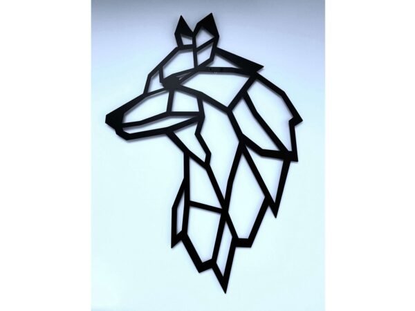 Geometric Wolf Metal Wall Arts - 22*15 in