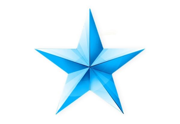 Star - Blue Set of 12 - 5*5 in