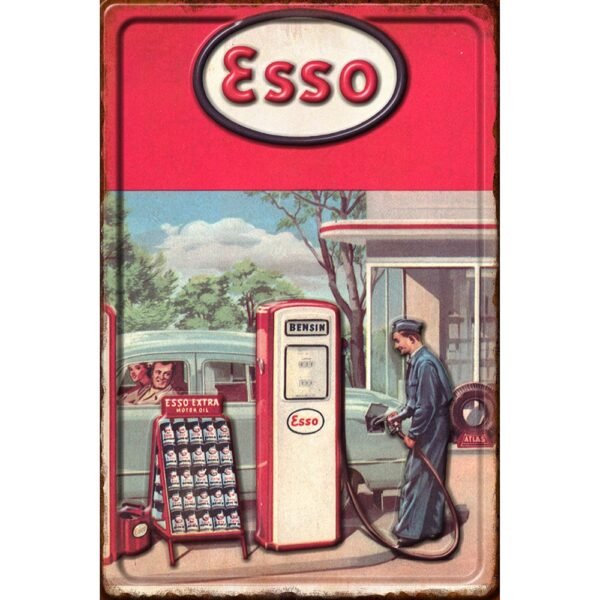 ESSO Station 3D Metal Sign - 12*8 in