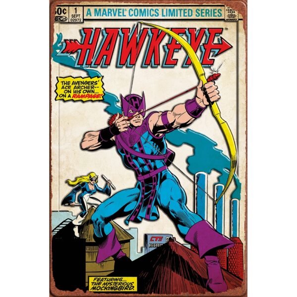 HAWKEYE 3D Metal Sign - 12*8 in