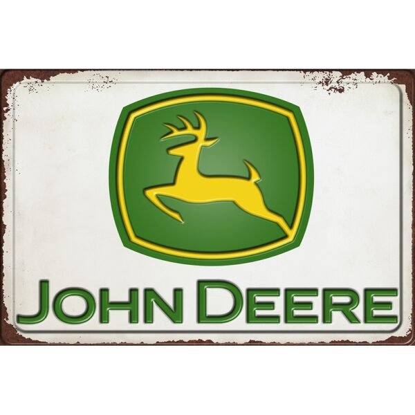 John Deere 3D Metal Sign - 12*8 in