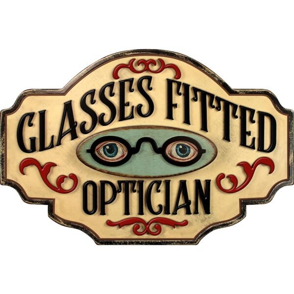 Classes Fitted Optician 3D Metal Sign - 24*16 in