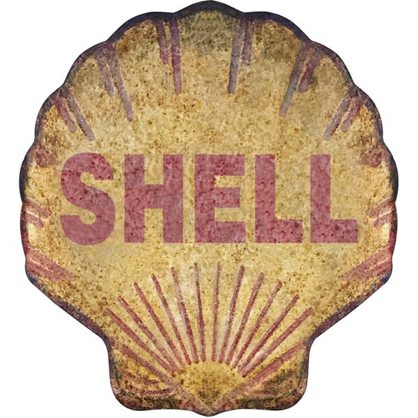 SHELL Antique Heavy Duty Metal Sign - 26*24 in