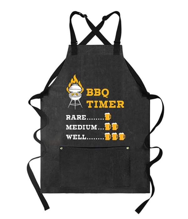 Heavy Duty Utility Apron Water Resistant - BBQ Timer