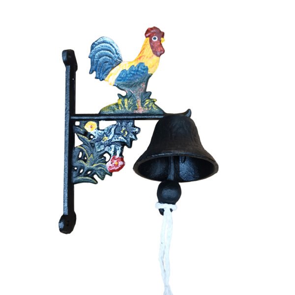 Rooster Cast Iron Bell - 9x6x3 in