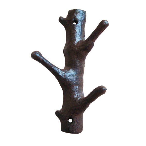 Tree Branch Cast Iron Hooks - 6x4x2 in