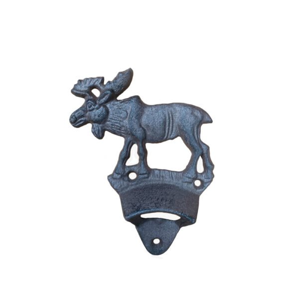 Moose Cast Iron Bottle  Opener - 6x4x1 in