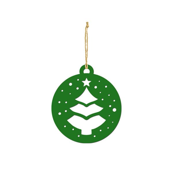 Green Christmas Tree Die Cut Ornament