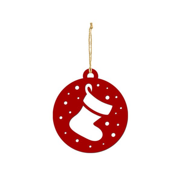 Red Stocking Die Cut Ornament