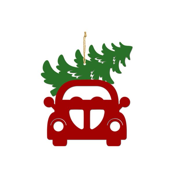 Red Truck Die Cut Ornament