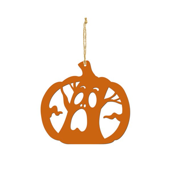 Orange Halloween Die Cut Ornament